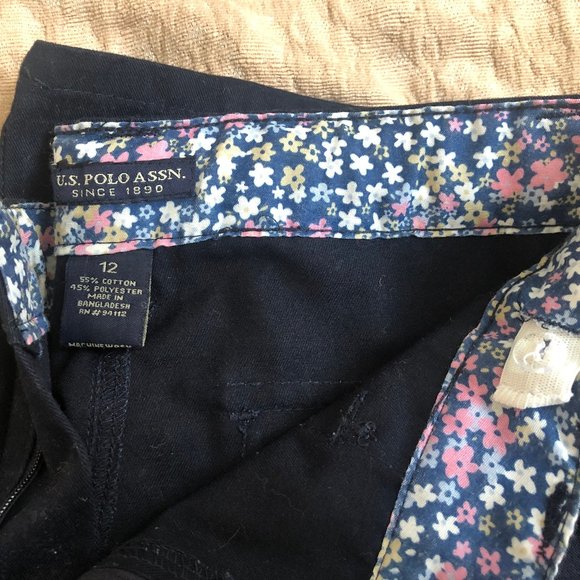 NWOT POLO Girls Blue School Uniform Pants Sz 12 (2 Pairs) - Picture 4 of 4